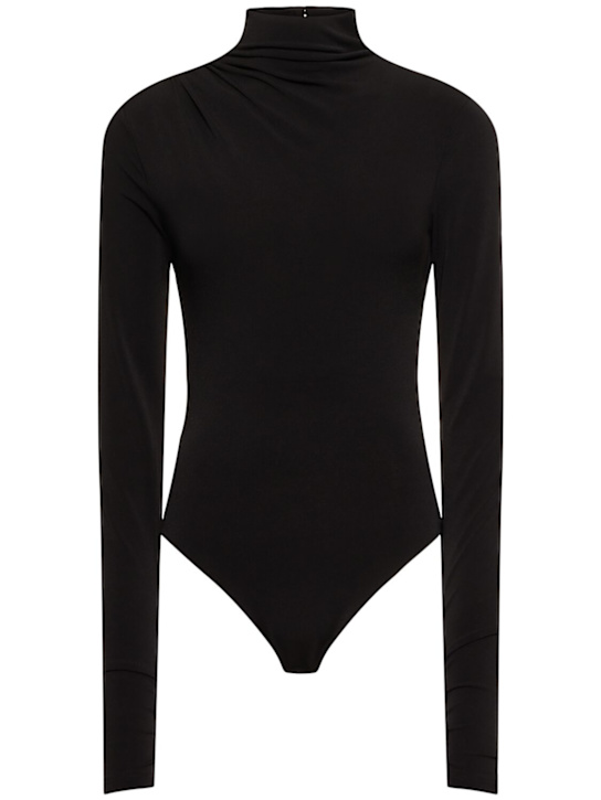 Luisaviaroma Body Parker in jersey sablé schiena scoperta