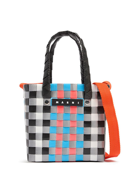 Luisaviaroma Borsa a secchiello intrecciata color block