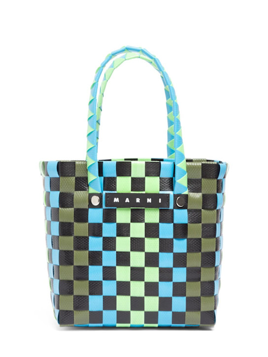 Luisaviaroma Borsa a secchiello intrecciata color block