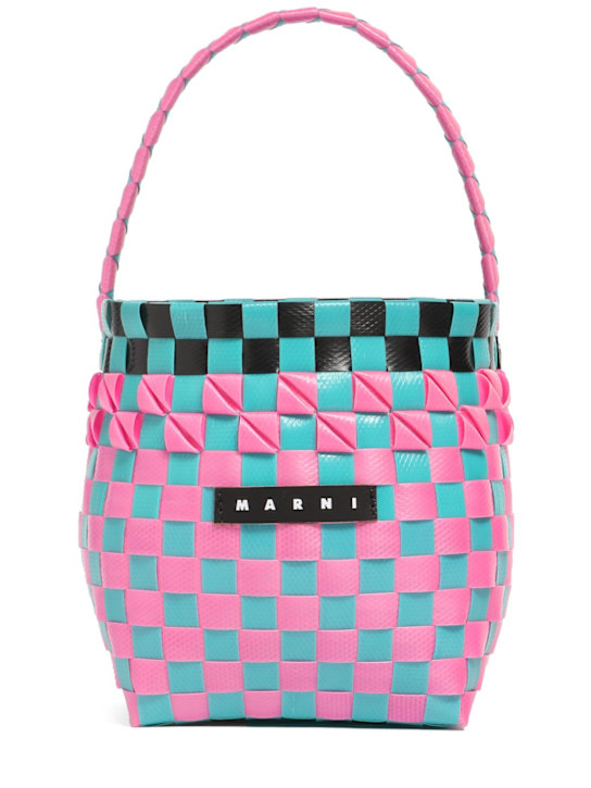 Luisaviaroma Borsa a secchiello intrecciata color block