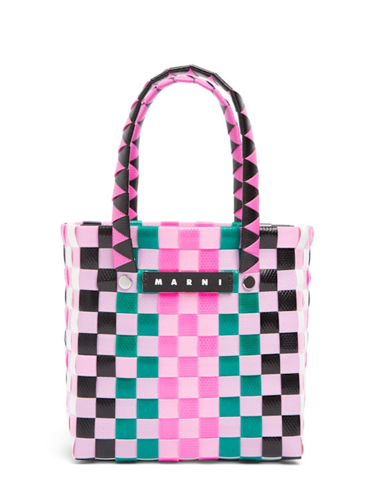 Luisaviaroma Borsa a secchiello intrecciata color block