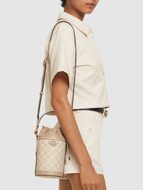 Luisaviaroma Borsa A Secchiello Mini Ophidia GG Supreme