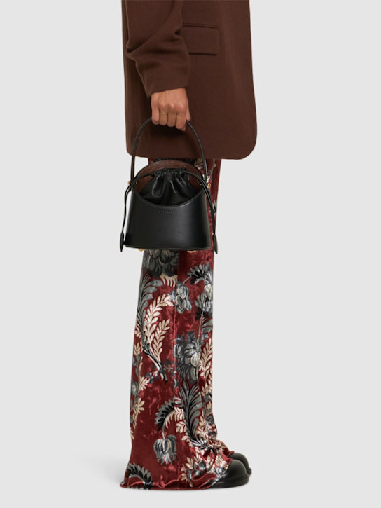 Luisaviaroma Borsa A Secchiello Mini Saturno In Pelle