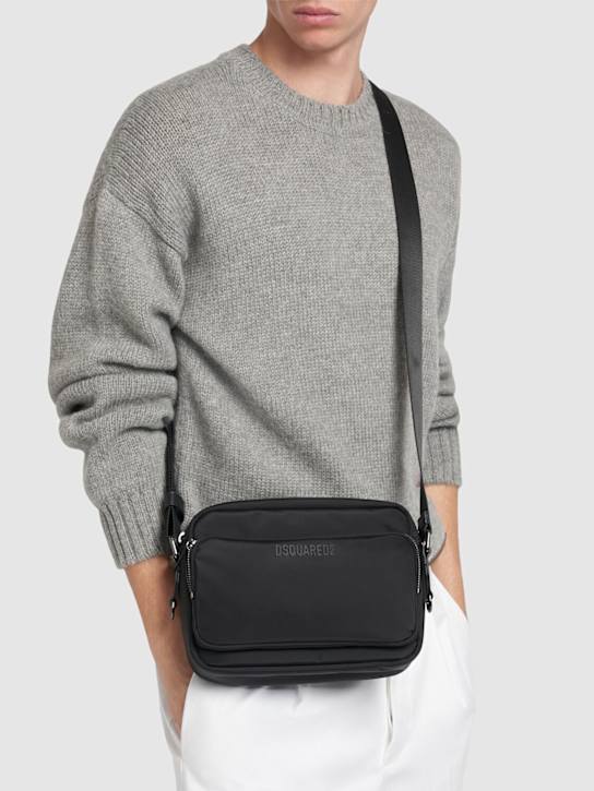 Luisaviaroma Borsa A Tracolla In Cordura Con Logo In Rilievo