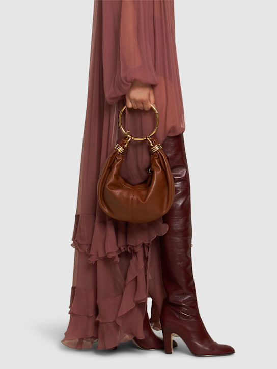 Luisaviaroma Borsa Bracelet In Pelle Martellata Lucida