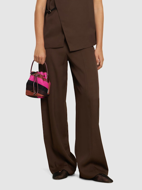 Luisaviaroma Borsa Bucket Piccola In Nylon Con Coulisse