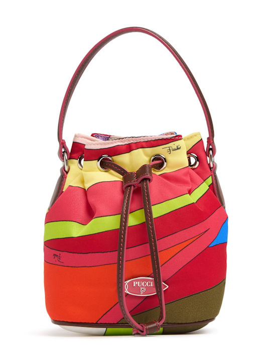 Luisaviaroma Borsa bucket piccola in nylon con coulisse