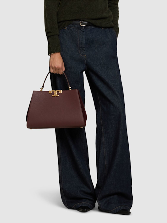Luisaviaroma Borsa Eleanor Pebbled Satchel In Pelle
