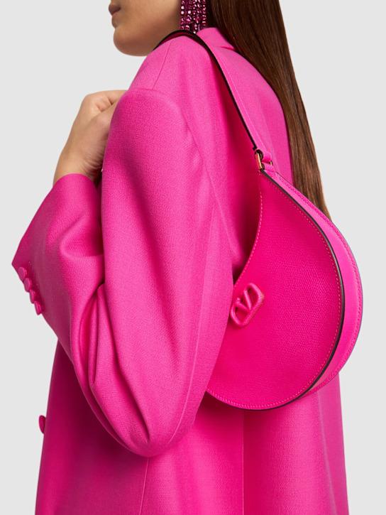Luisaviaroma Borsa Hobo Mini V Logo Signature In Pelle