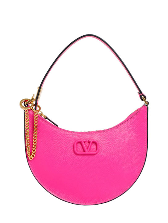 Luisaviaroma Borsa hobo mini V Logo Signature in pelle