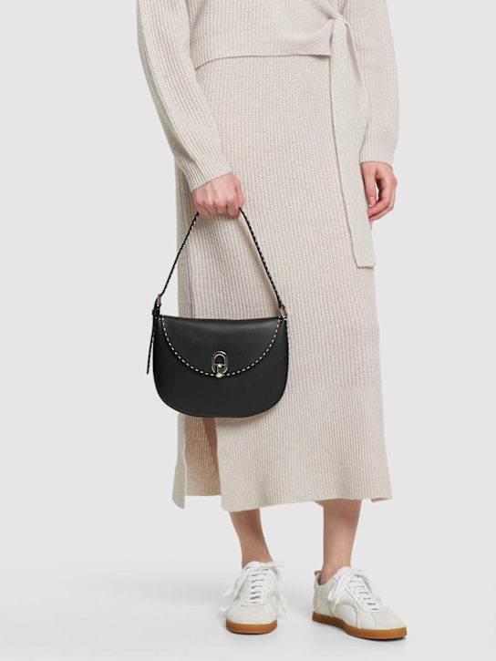 Luisaviaroma Borsa Hobo Piccola Tondo In Pelle Con Borchie
