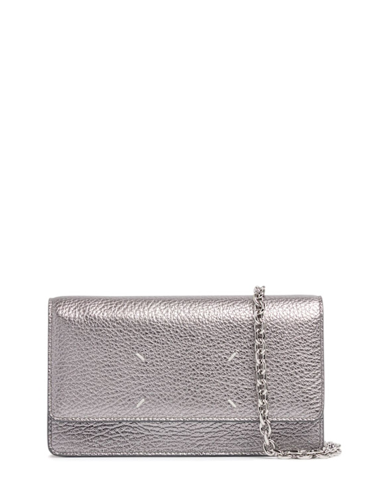 Luisaviaroma Borsa media in pelle martellata metallizzata
