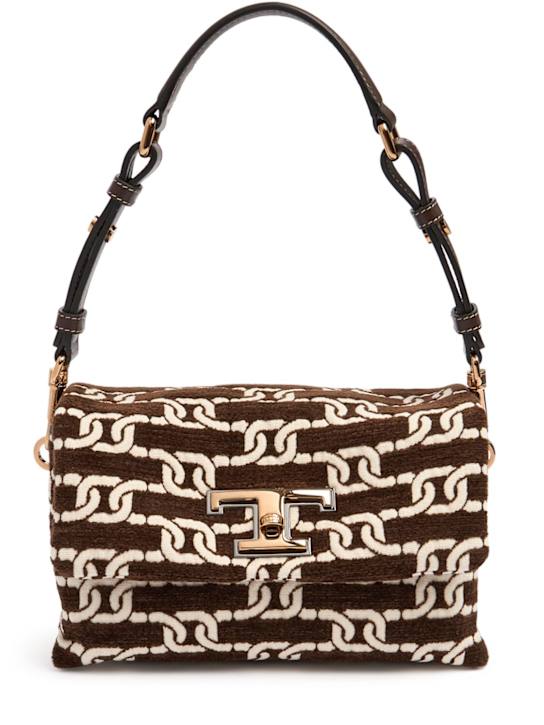 Luisaviaroma Borsa Mini T Timeless Flap in jacquard