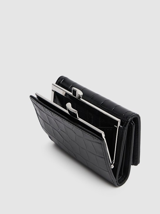 Luisaviaroma Borsa Piccola Frame In Pelle Stampa Coccodrillo