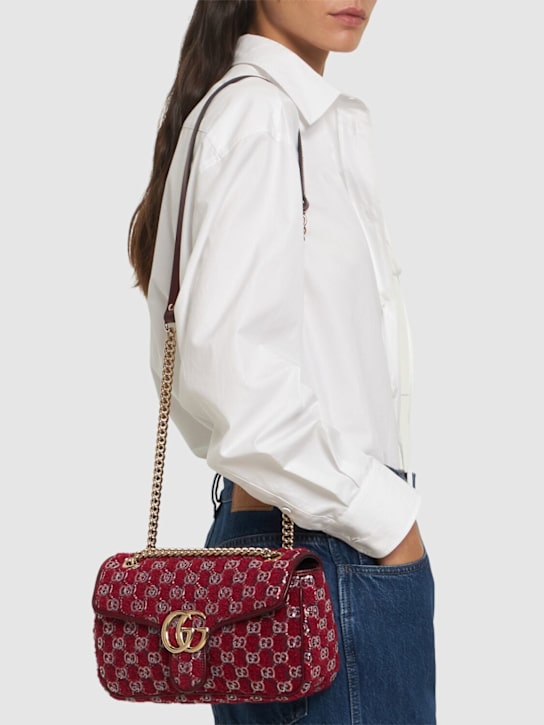 Luisaviaroma Borsa Piccola GG Marmont In Misto Lana Vergine