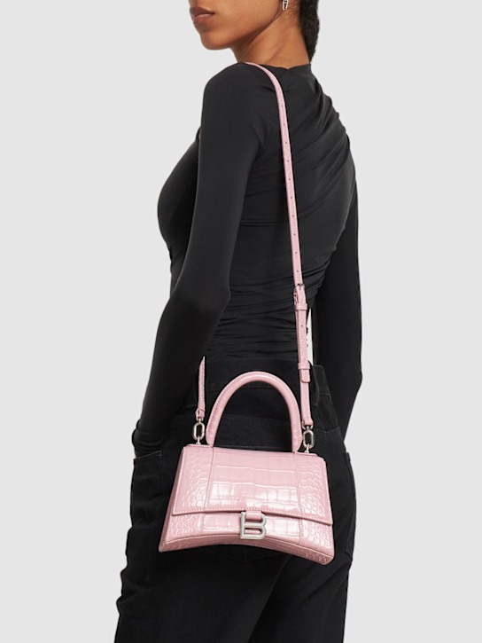 Luisaviaroma Borsa Piccola Hourglass In Pelle Goffrata