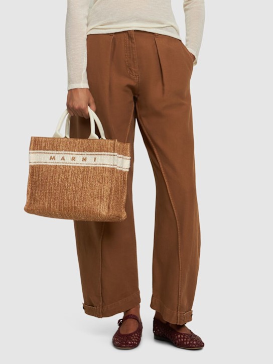 Luisaviaroma Borsa Piccola Jacquard Basket Con Manico