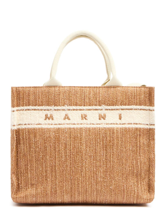 Luisaviaroma Borsa piccola jacquard Basket con manico