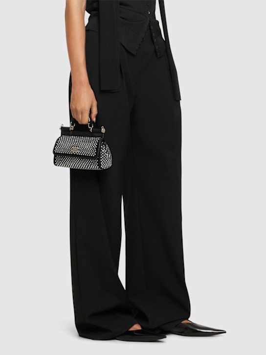 Luisaviaroma Borsa Piccola Sicily Elongated Con Cristalli