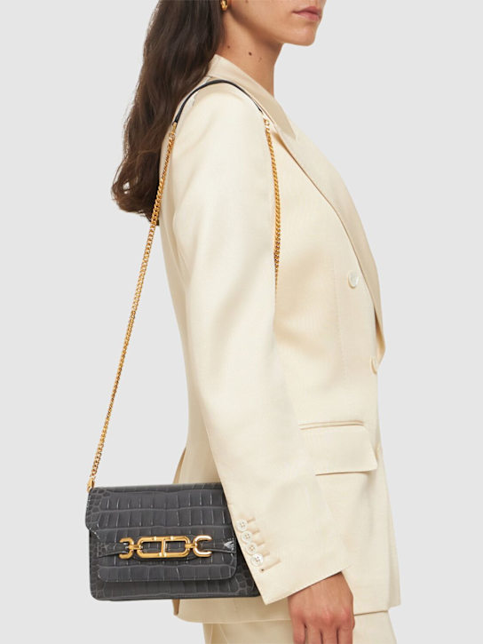 Luisaviaroma Borsa Piccola Whitney In Stampa Coccodrillo Lucida