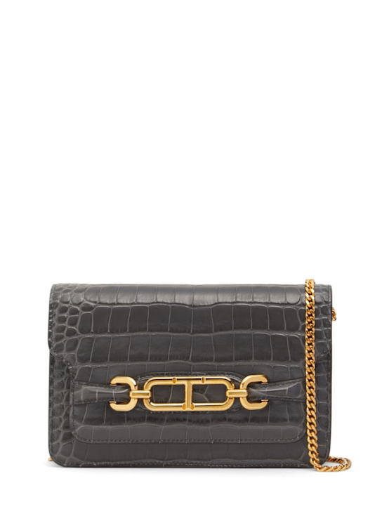 Luisaviaroma Borsa piccola Whitney in stampa coccodrillo lucida