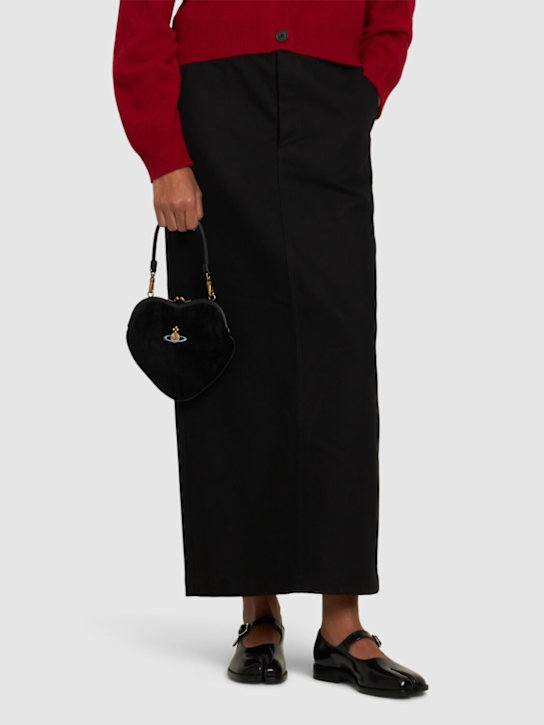Luisaviaroma Borsa Portamonete Belle Heart Frame In Velluto