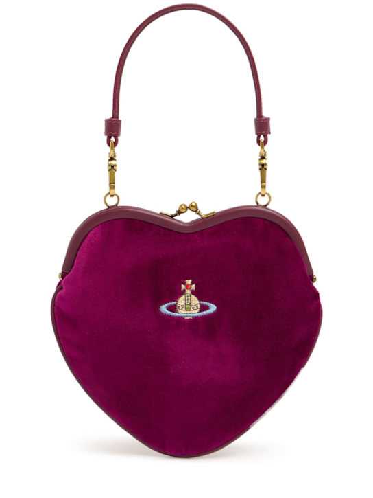 Luisaviaroma Borsa portamonete Belle Heart Frame in velluto