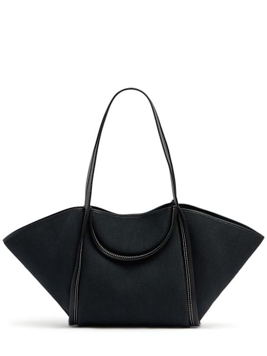Luisaviaroma Borsa shopping Cuber in cotone e pelle