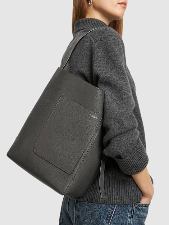 Luisaviaroma Borsa Shopping Media In Pelle Martellata