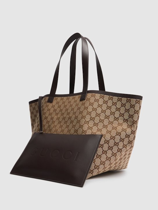 Luisaviaroma Borsa Shopping Media In Tela Original GG