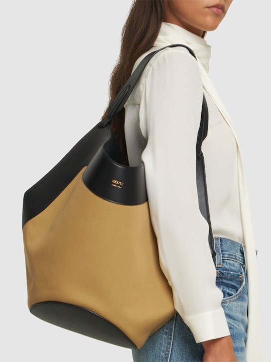 Luisaviaroma Borsa Shopping Medium Lotus In Tela E Pelle