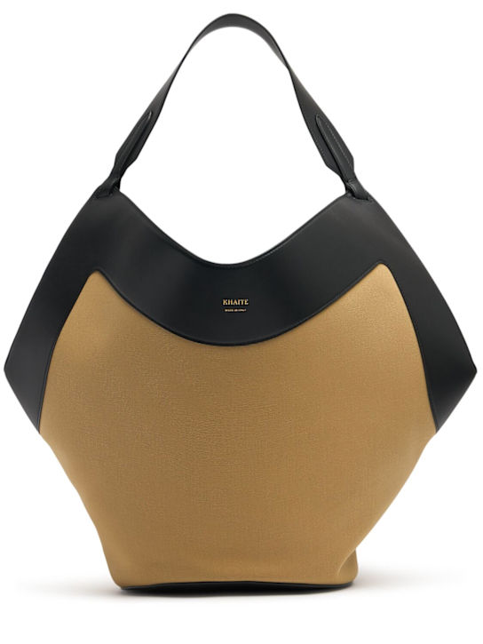 Luisaviaroma Borsa shopping Medium Lotus in tela e pelle