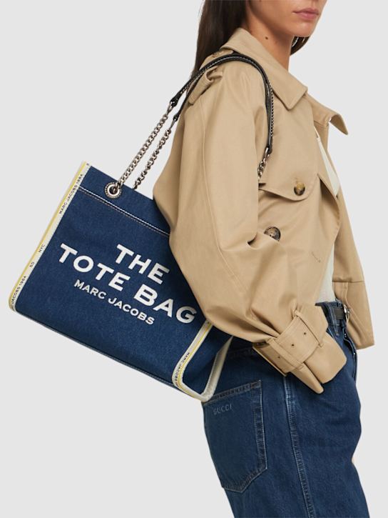 Luisaviaroma Borsa The Medium Tote In Denim Con Catena