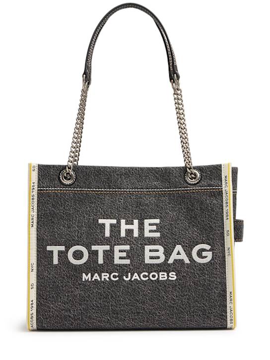 Luisaviaroma Borsa The Medium Tote in denim con catena