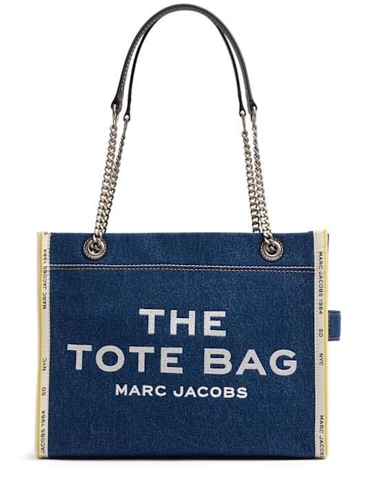 Luisaviaroma Borsa The Medium Tote in denim con catena