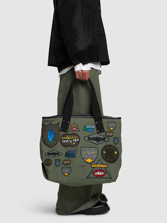 Luisaviaroma Borsa Tote Sacai Gonz X Grande Con Multi-patch