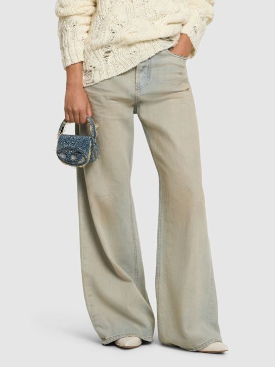 Luisaviaroma Borsa XS 1DR In Denim Washed / Cristalli