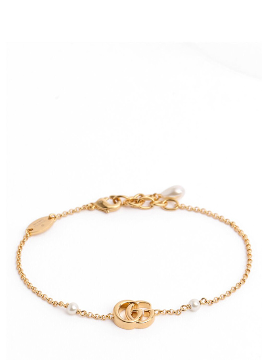 Luisaviaroma Bracciale a catena GG Marmont in ottone con charm