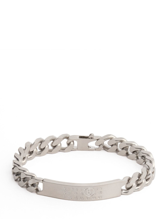 Luisaviaroma Bracciale a catena MM6 con logo minimal