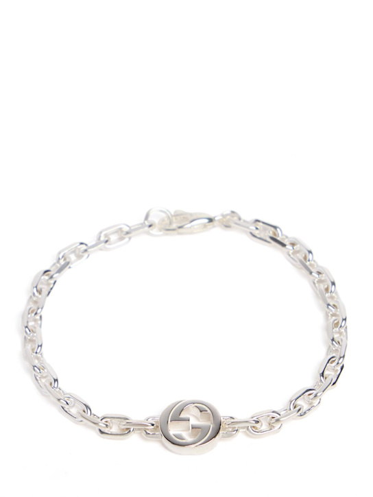 Luisaviaroma Bracciale Interlocking in argento sterling