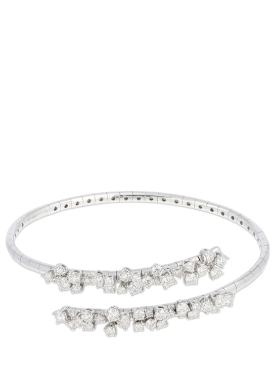 Luisaviaroma Bracciale Mimosa Flexi in oro 18kt con diamanti