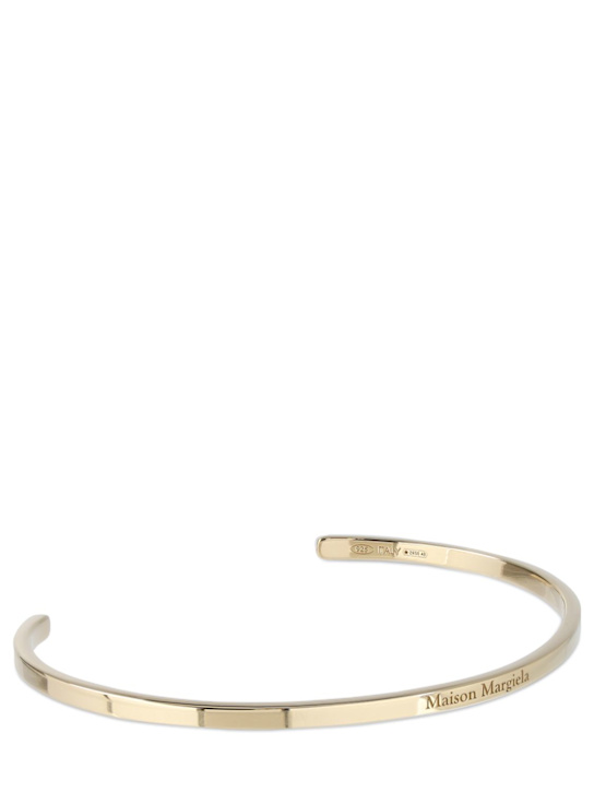 Luisaviaroma Bracciale Rigido Sottile Con Logo Inciso 3mm