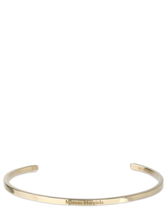 Luisaviaroma Bracciale rigido sottile con logo inciso 3mm