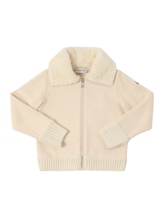 Luisaviaroma Brushed cotton fleece zip-up sweatshirt