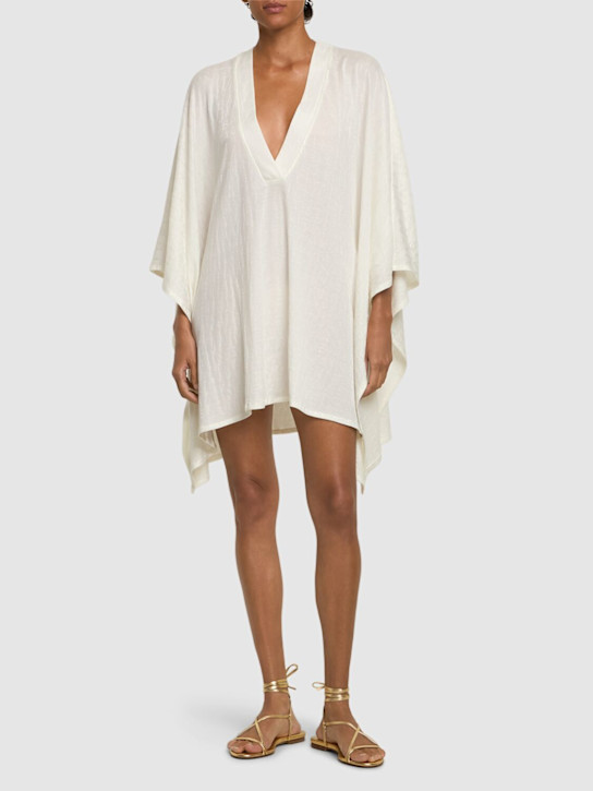 Luisaviaroma Caftano In Jersey Di Misto Cotone Con Scollo A V