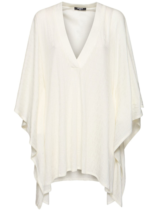 Luisaviaroma Caftano in jersey di misto cotone con scollo a V