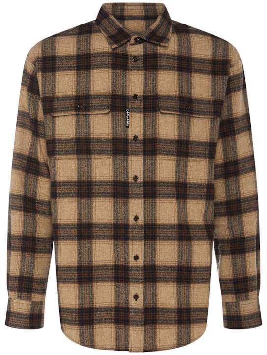Luisaviaroma Camicia Canadian in misto lana a quadri