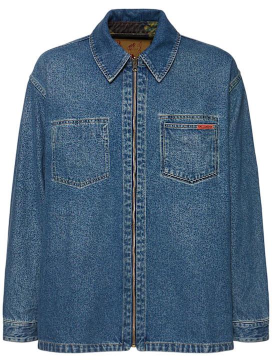 Luisaviaroma Camicia reversibile in camouflage e denim