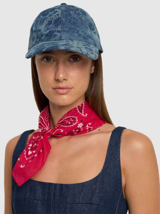 Luisaviaroma Cappellino Da Baseball In Denim Riciclato Con Logo