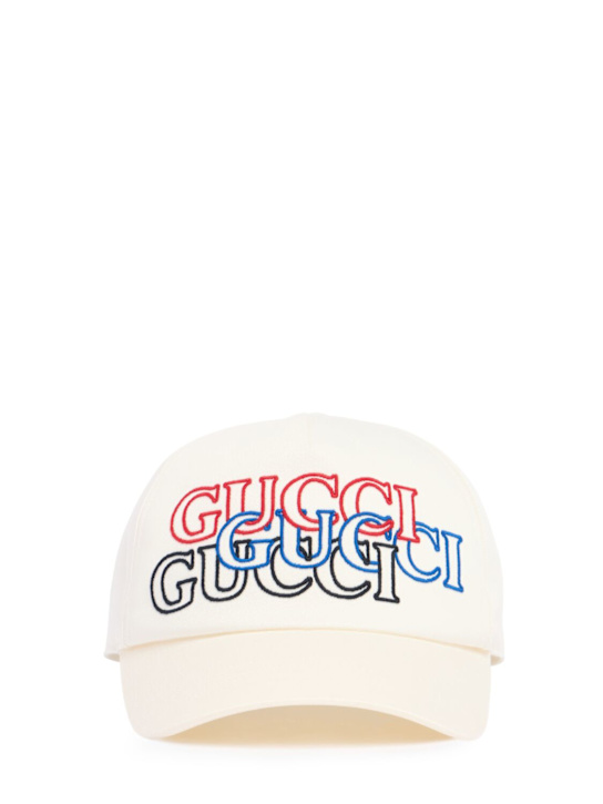Luisaviaroma Cappello baseball Gucci in cotone con ricami